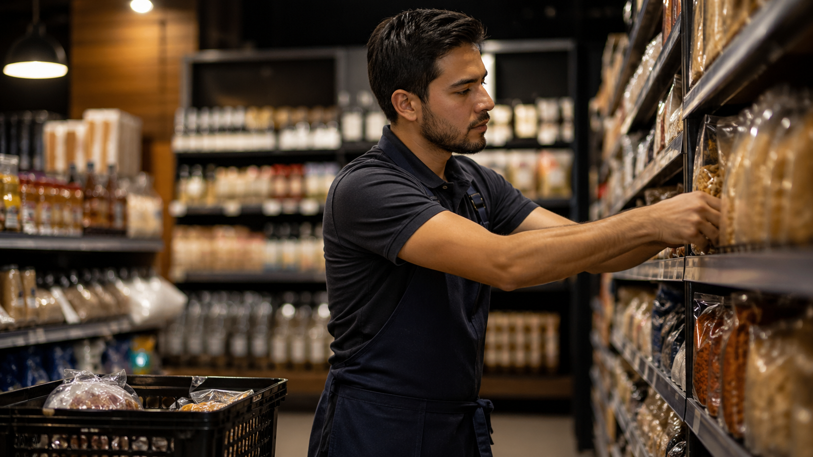 Retail worker on the sales floor